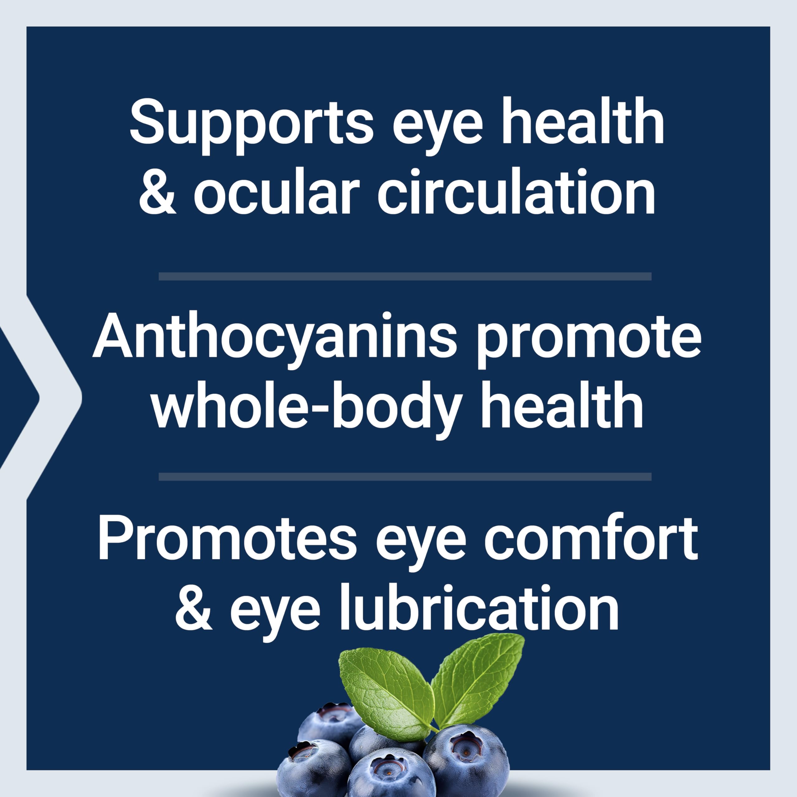 Label showing 36% total anthocyanins in bilberry extract
