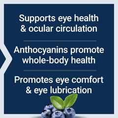 Label showing 36% total anthocyanins in bilberry extract