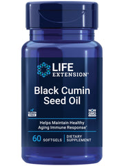 Life Extension Black Cumin Seed Oil bottle label