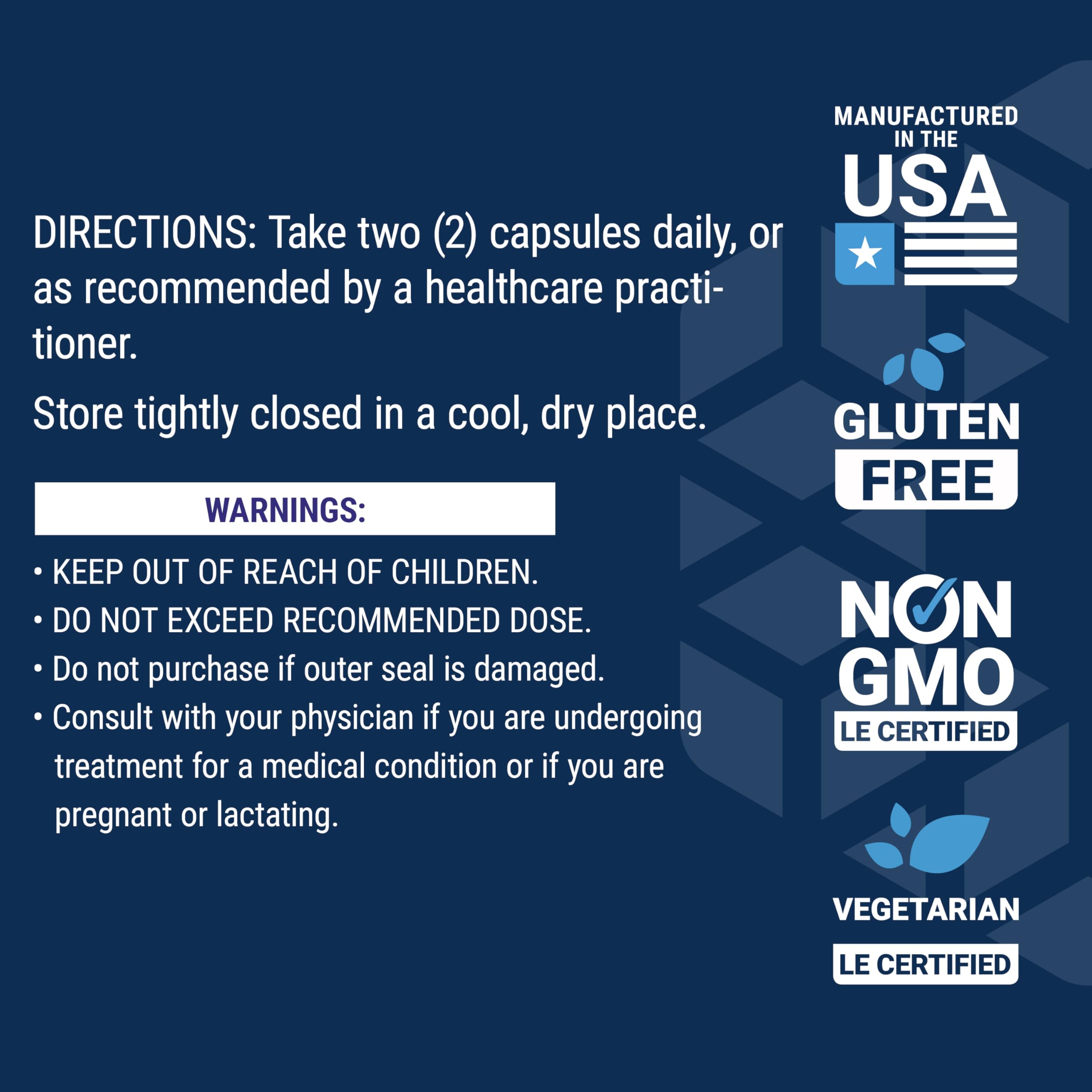 USA-made, non-GMO, gluten-free icons