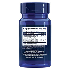 Cytokine Suppress with EGCG capsules close-up