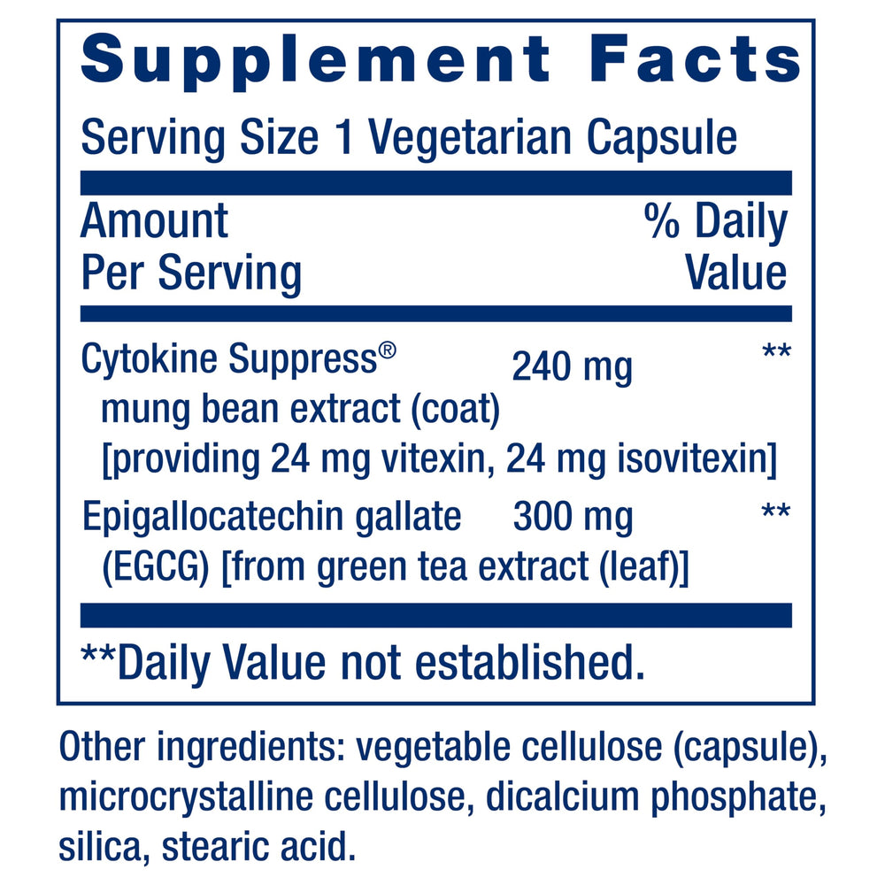 Product bottle with label detailing 30-count