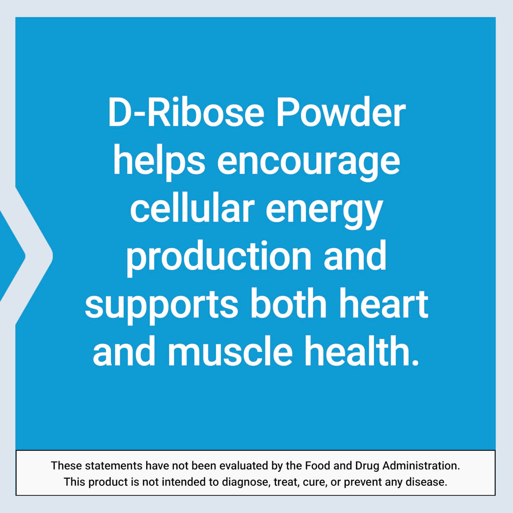 Life Extension D-Ribose Powder made in the USA with quality standards