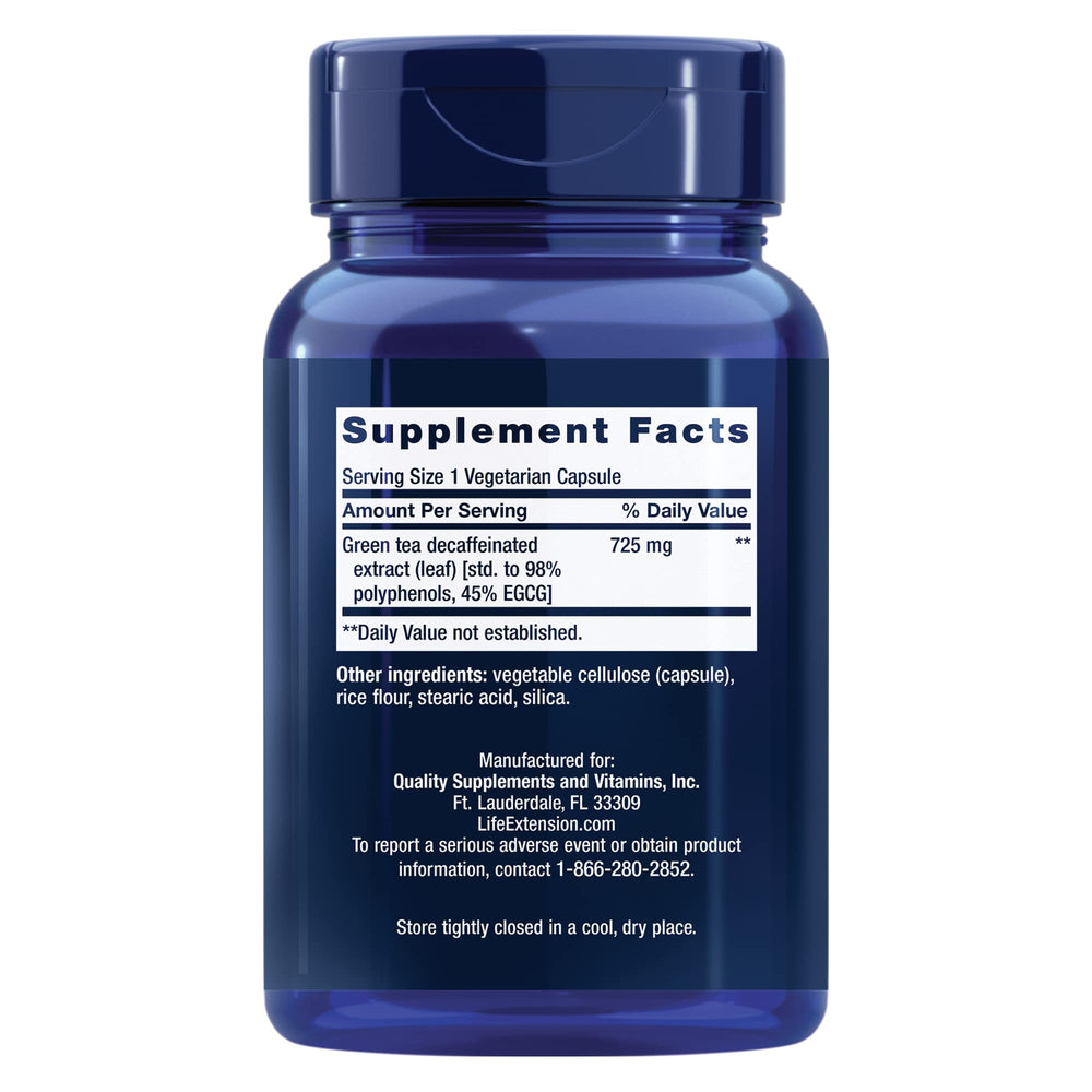 Close-up of green tea extract capsules