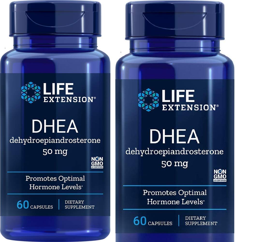 Life Extension DHEA 50 mg bottle front view