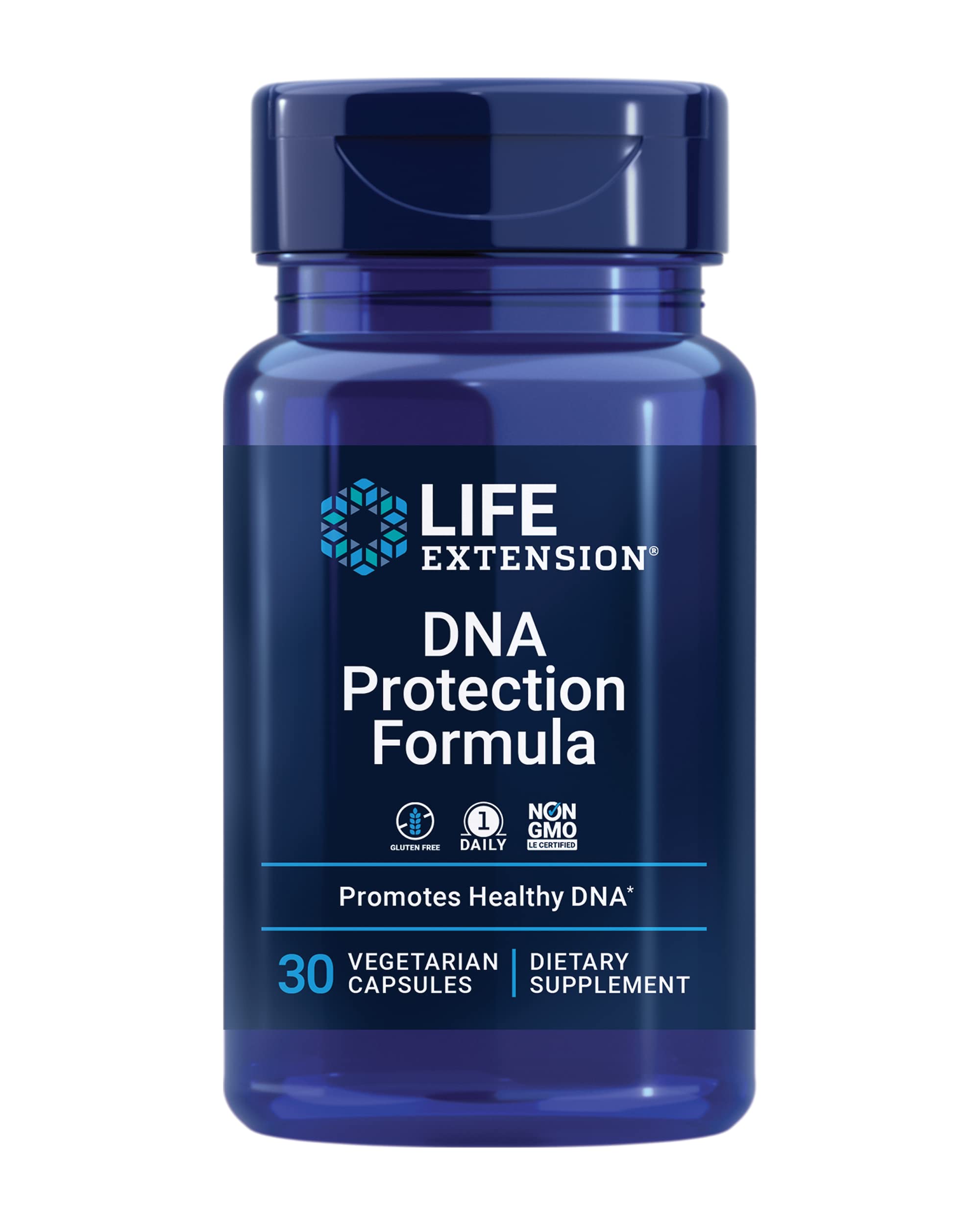 Front view of Life Extension DNA Protection Formula bottle