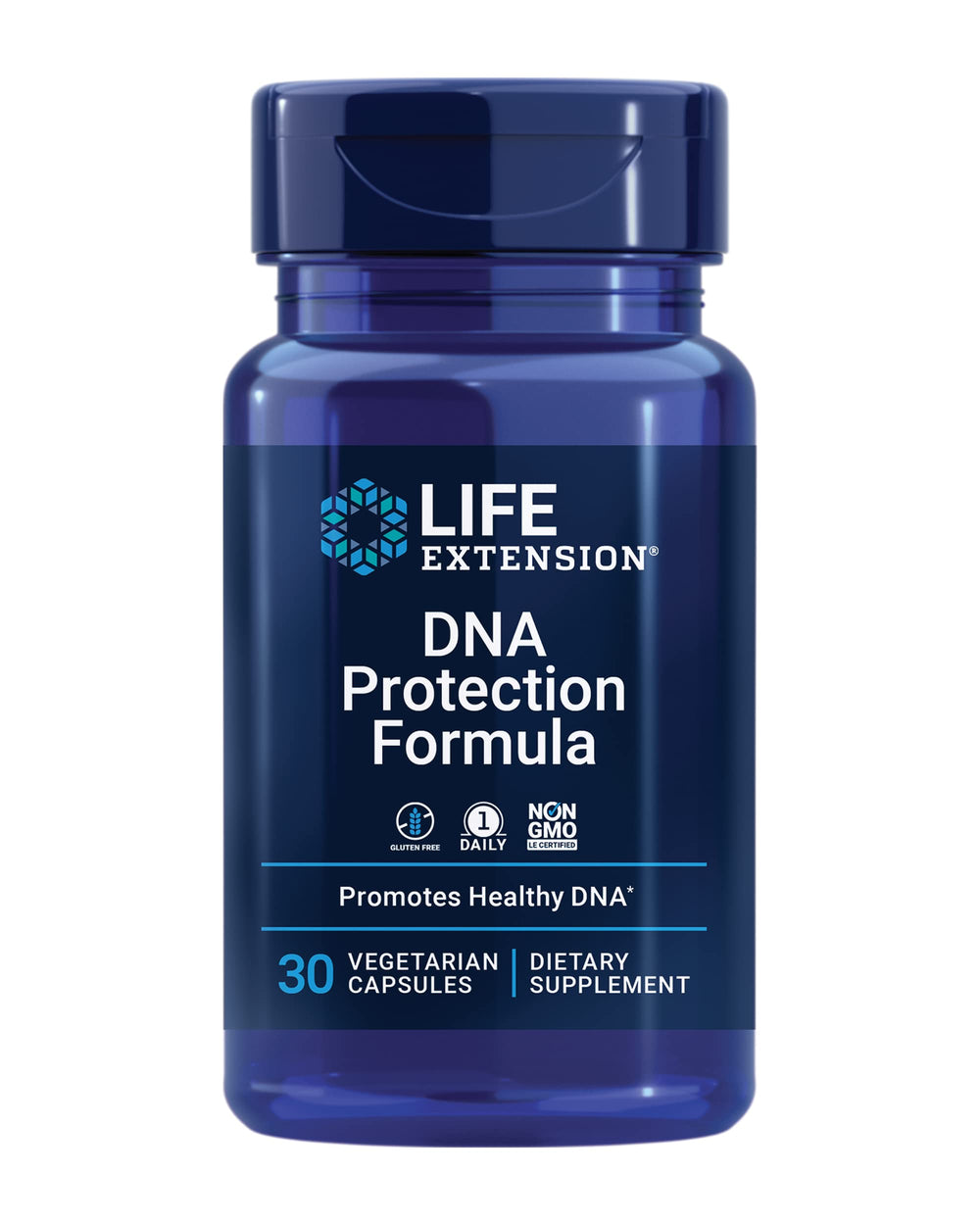Front view of Life Extension DNA Protection Formula bottle