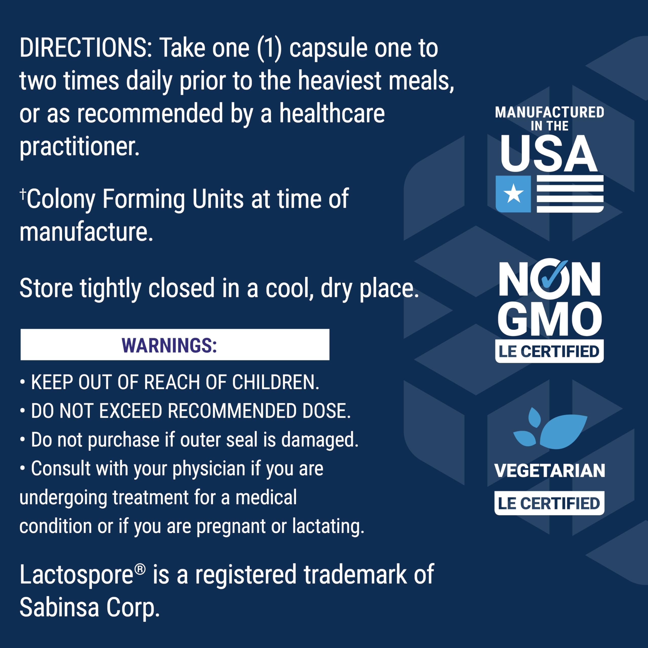 USA-made badge with Certificate of Analysis mention