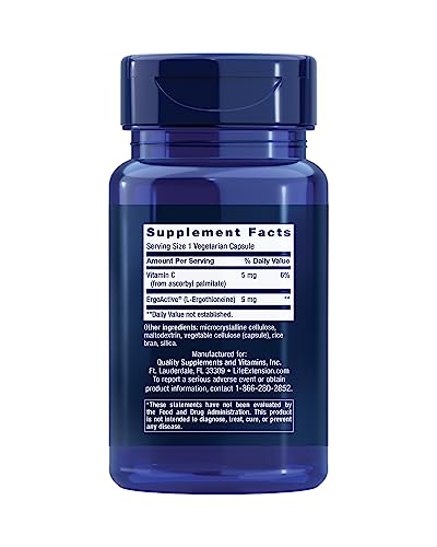 Ergothioneine capsule close-up (5 mg)