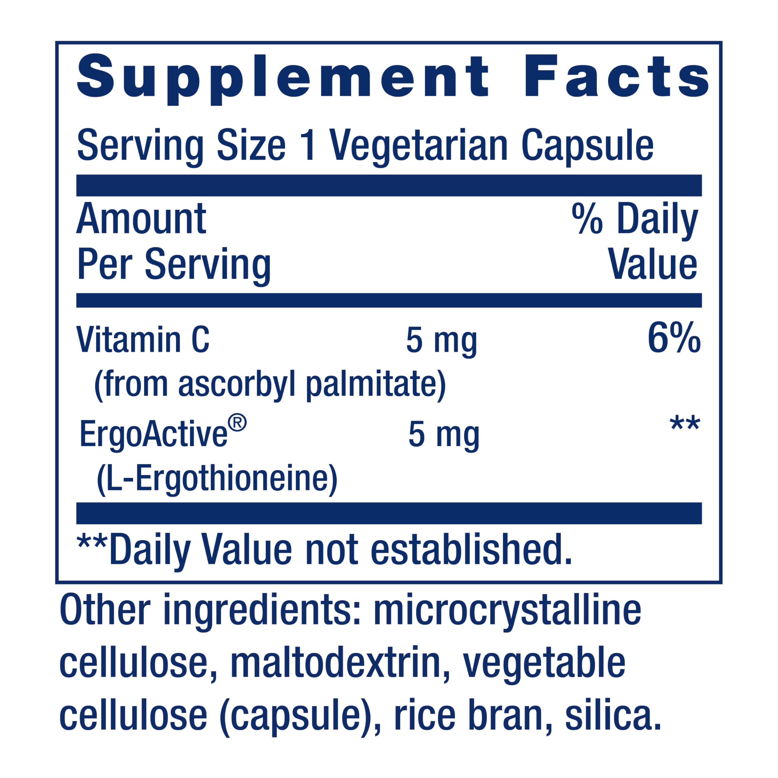 Gluten-free, non-GMO, vegetarian supplement packaging