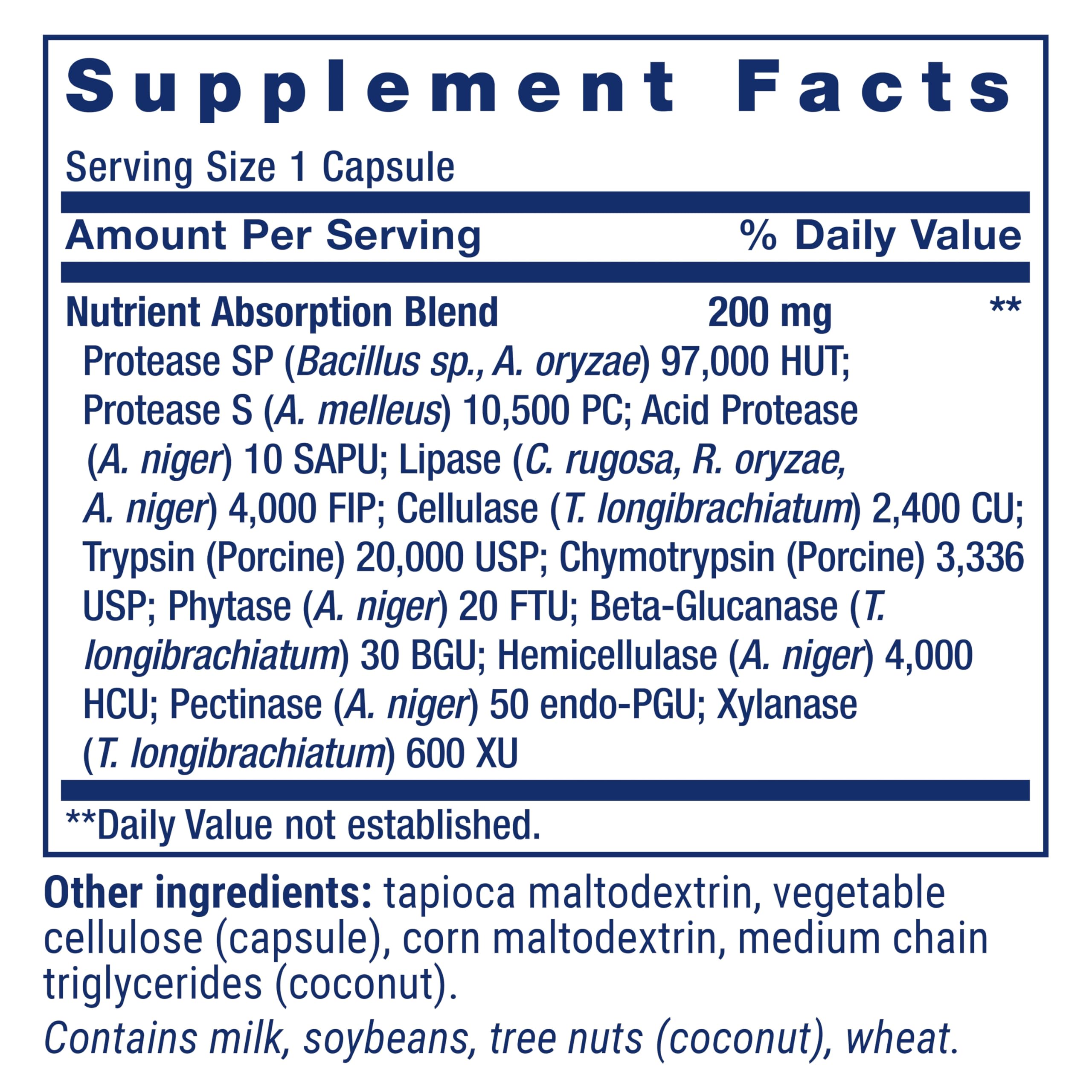 Packaging box of Life Extension Extraordinary Enzymes.