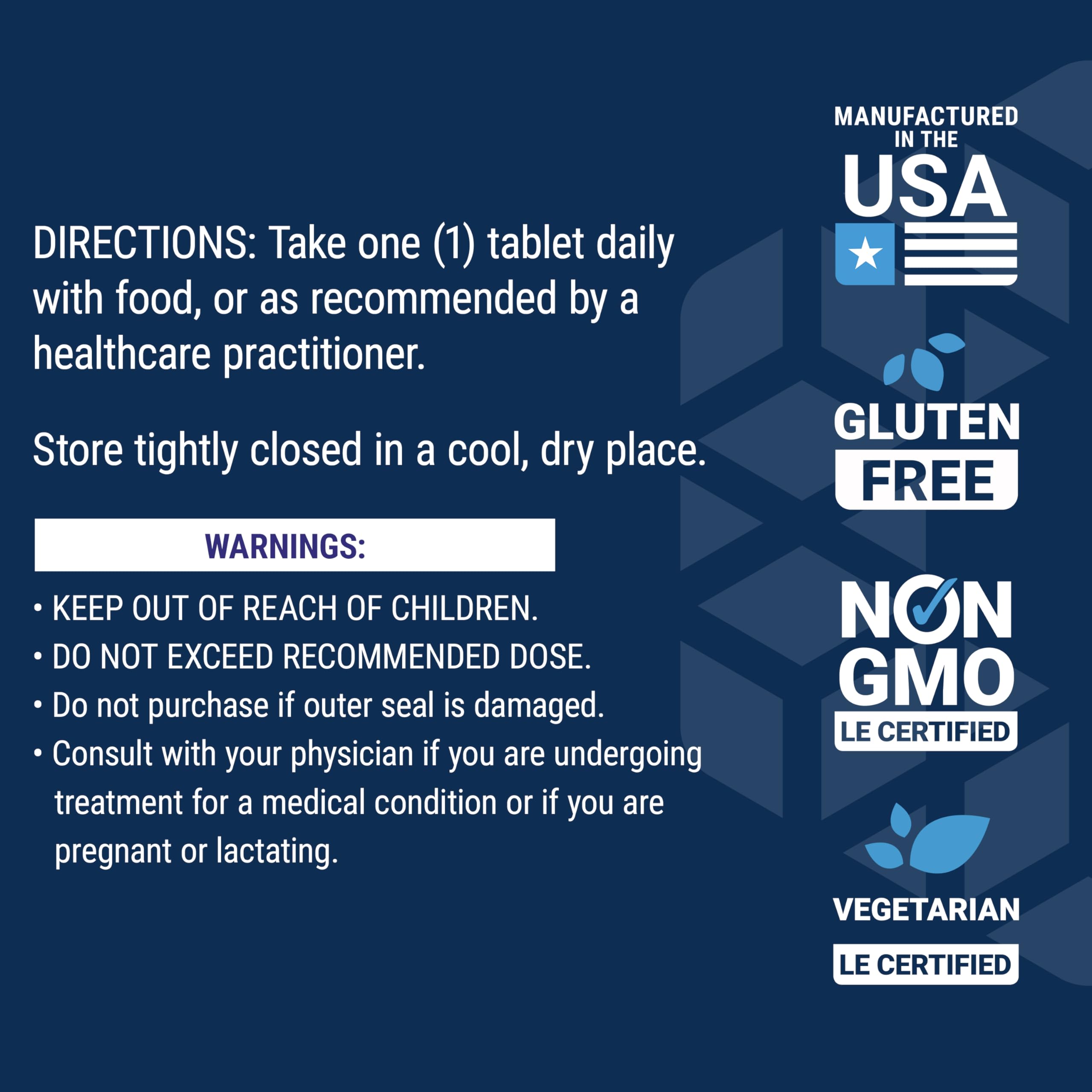Gluten-free and Non-GMO icons on product label