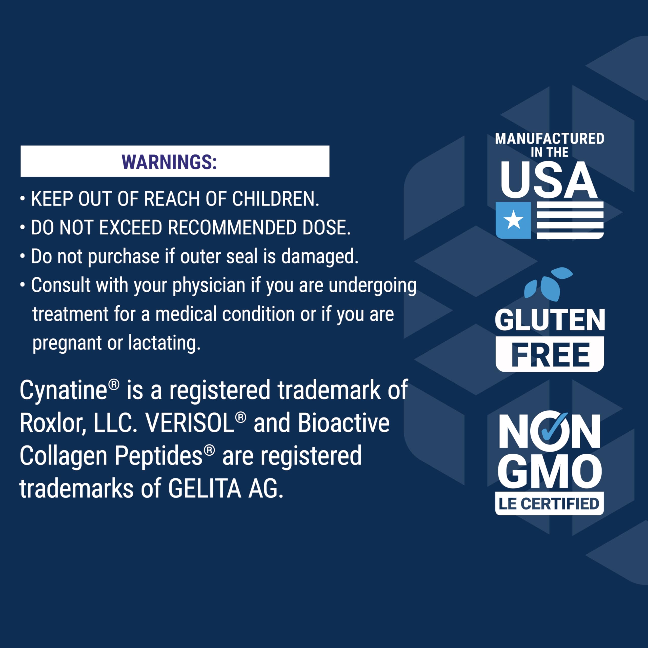 USA-made Life Extension Collagen Plus packaging