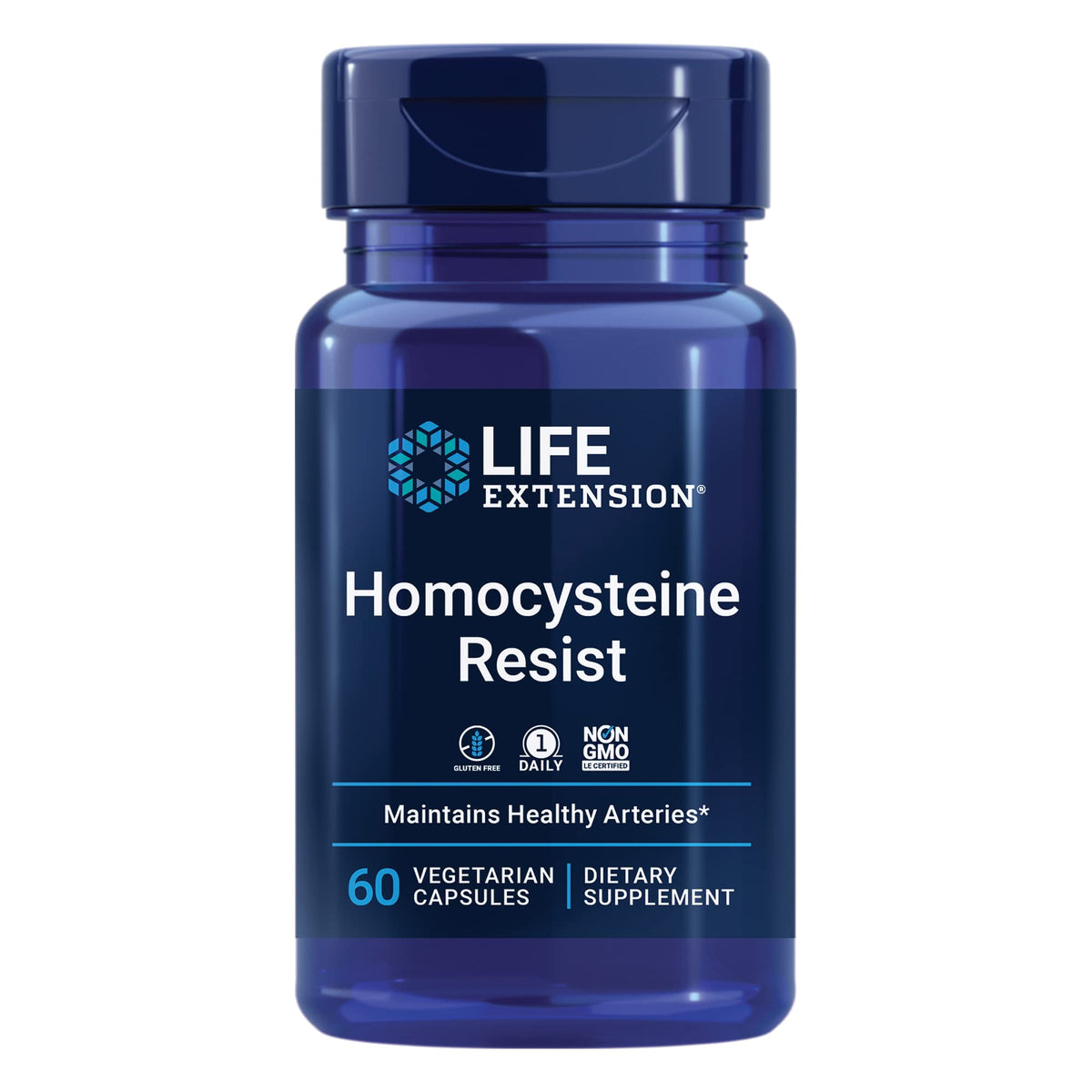 Front of Life Extension Homocysteine Resist Vegetarian Capsules bottle