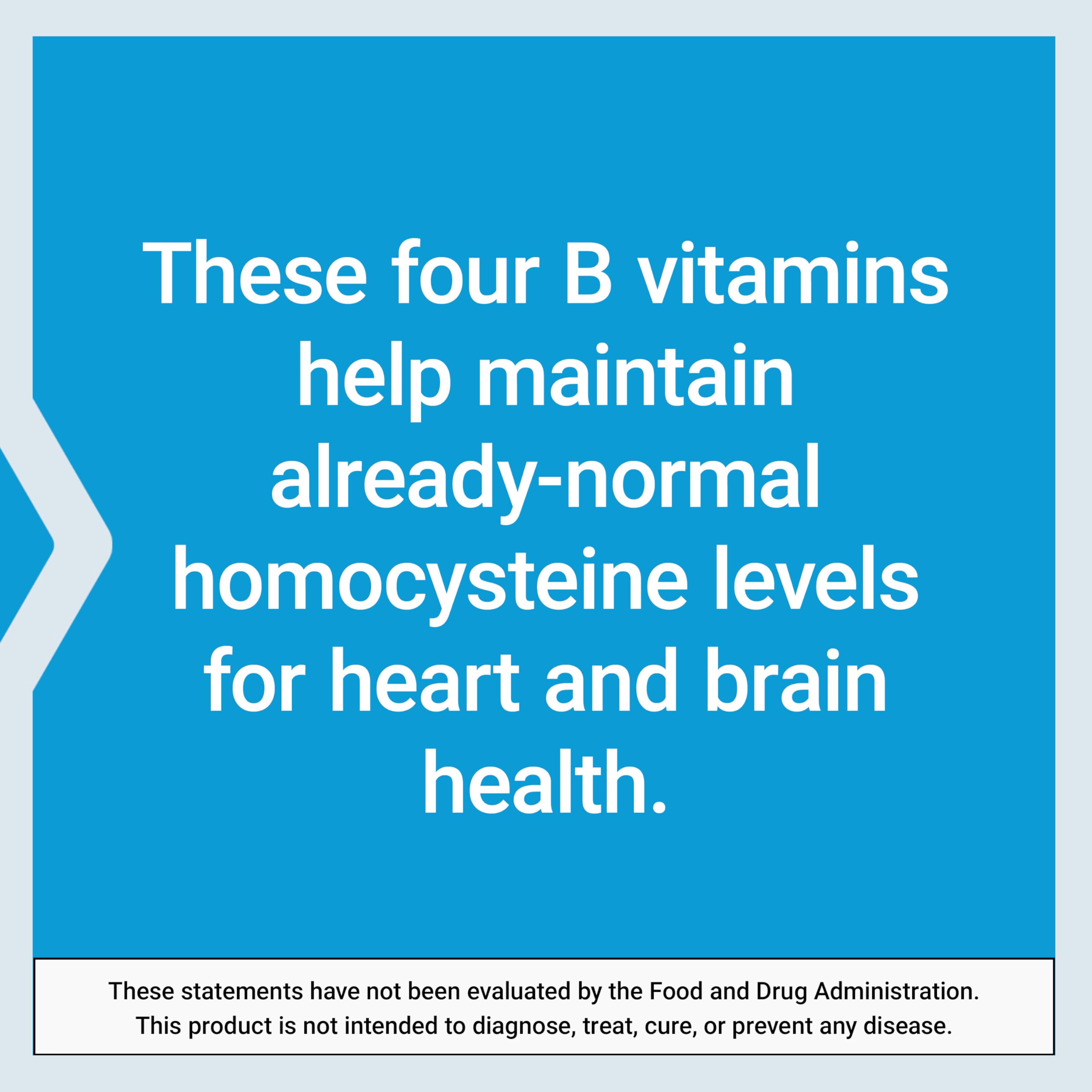 Close-up of key vitamins B2, B6, B12 and folate on packaging