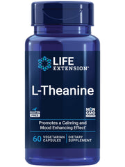 Bottle of Life Extension L-Theanine 200 mg with label visible
