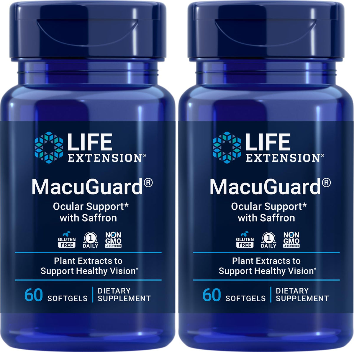 MacuGuard Ocular Support with Saffron bottle and packaging (pack of 2)