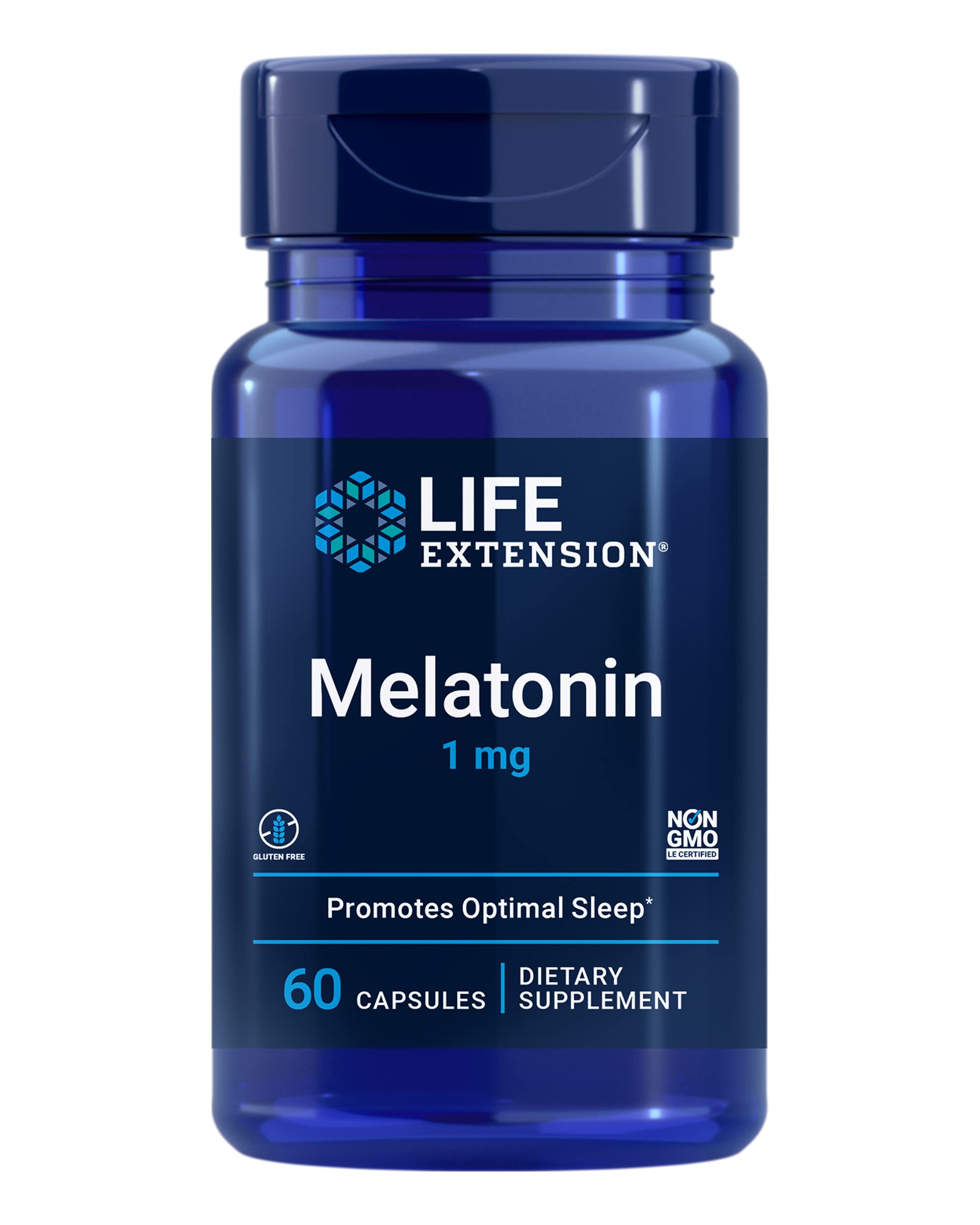 Life Extension Melatonin 1 mg bottle and packaging