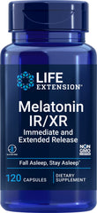 Life Extension Melatonin IR/XR 120 capsules hero image
