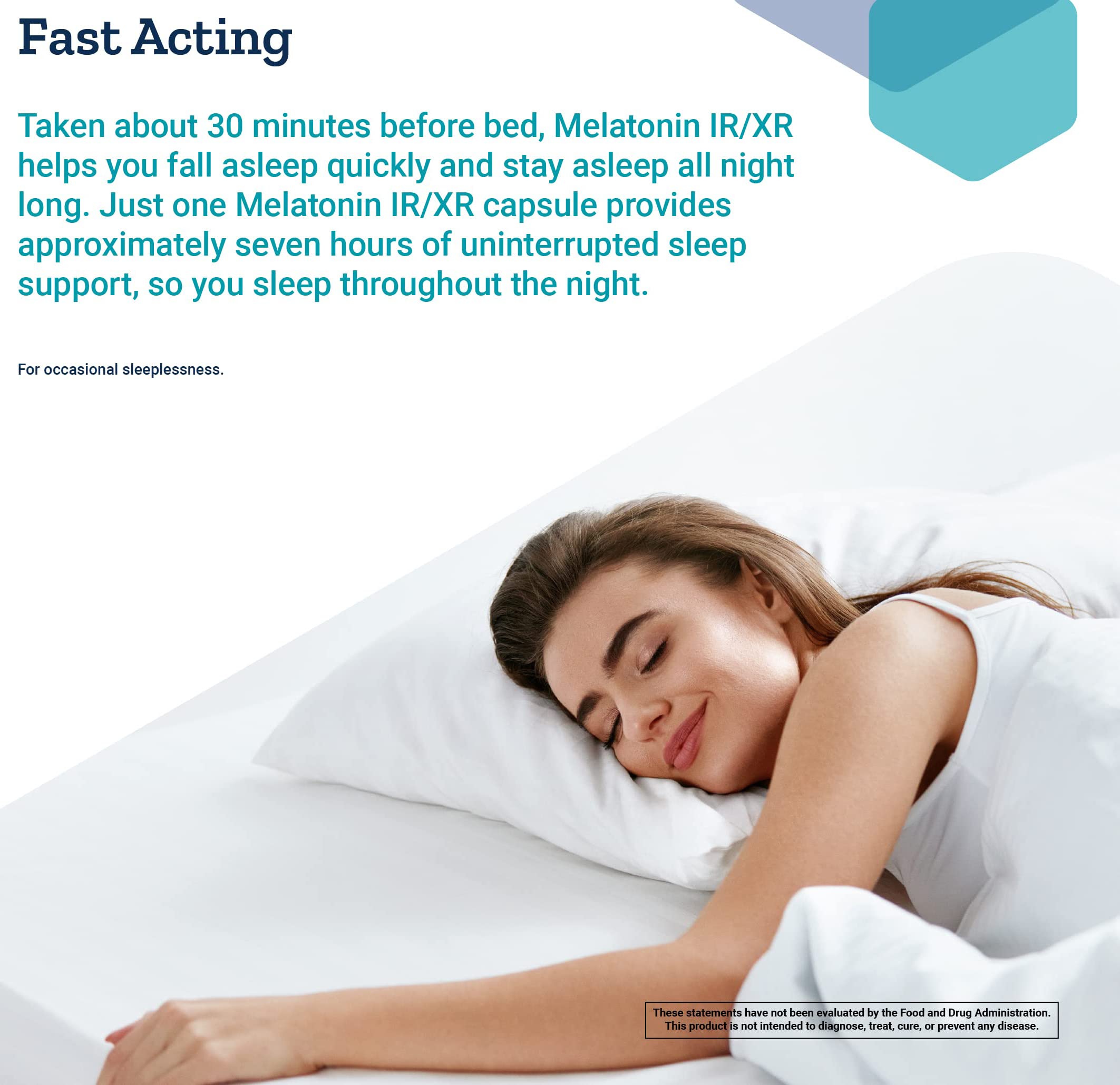 Close-up of Life Extension Melatonin IR/XR bottle