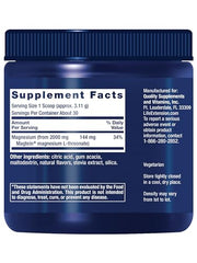 Close-up of Neuro-Mag Tropical Punch label