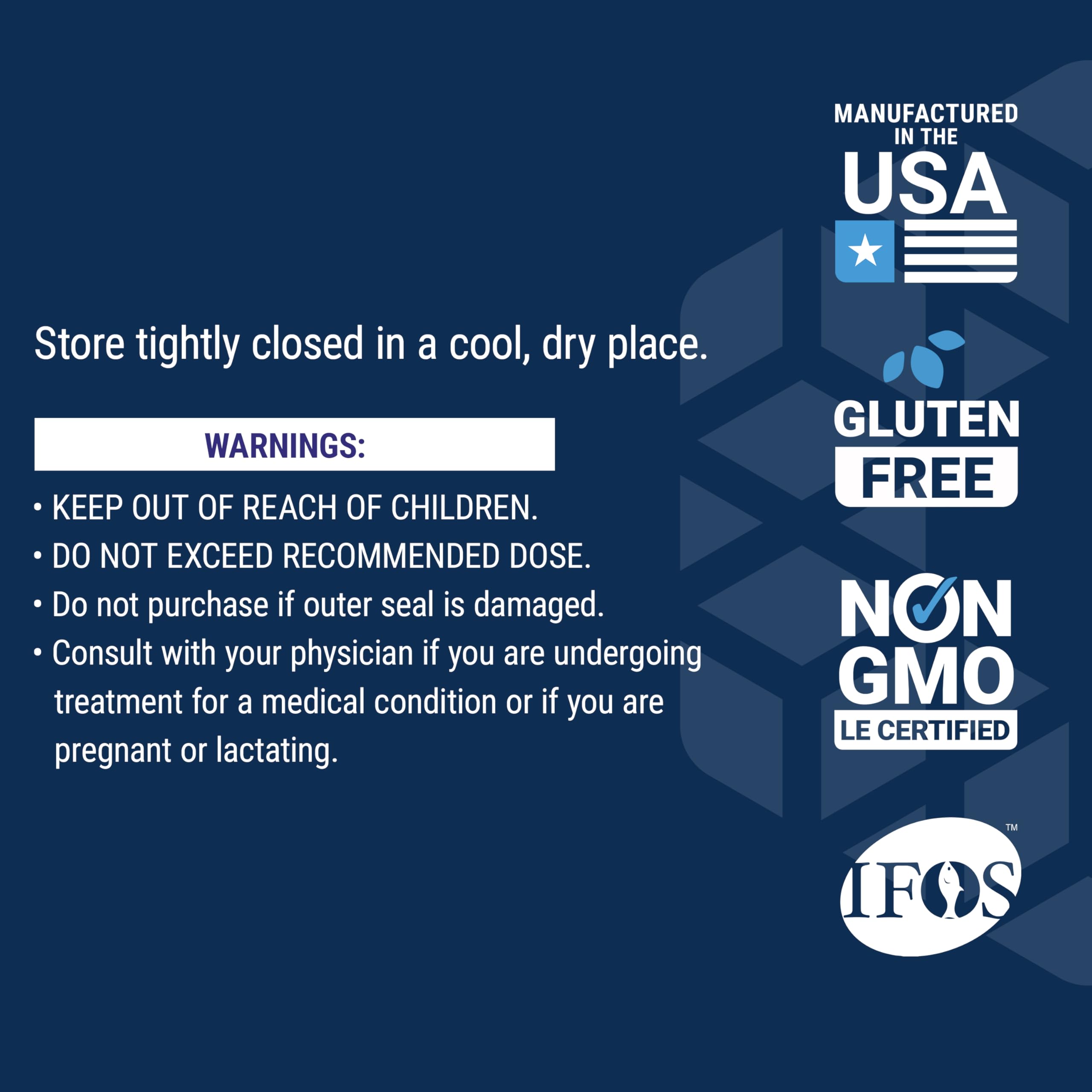 Gluten-free claim on Life Extension Omega-3 packaging