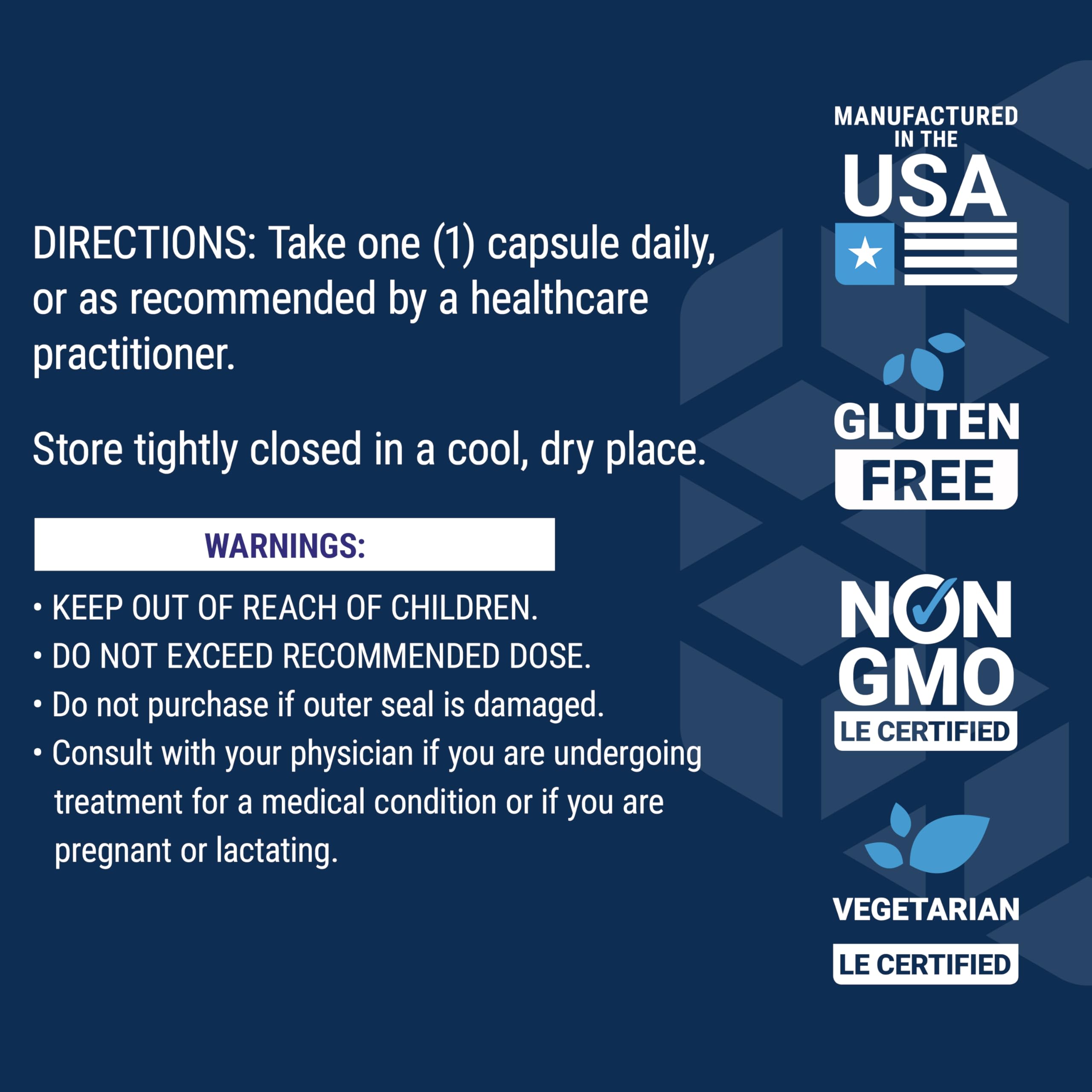 Gluten-free label on bottle