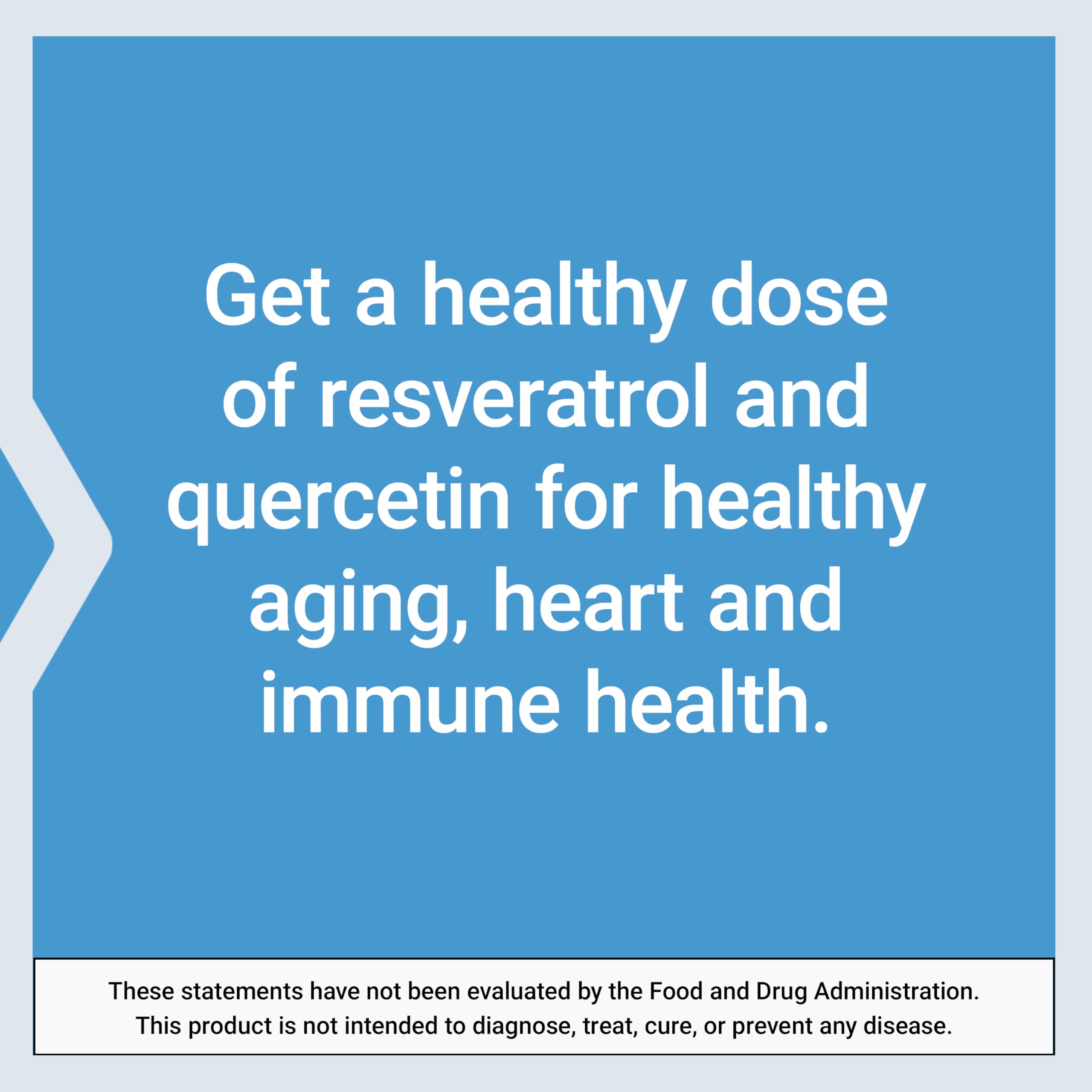 Quercetin and resveratrol combination