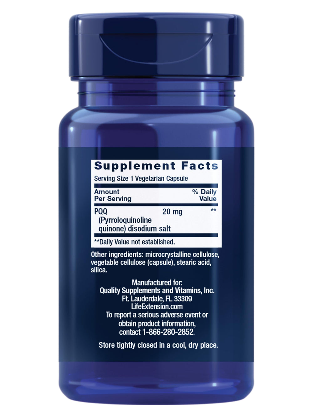 PQQ capsules arranged next to the bottle