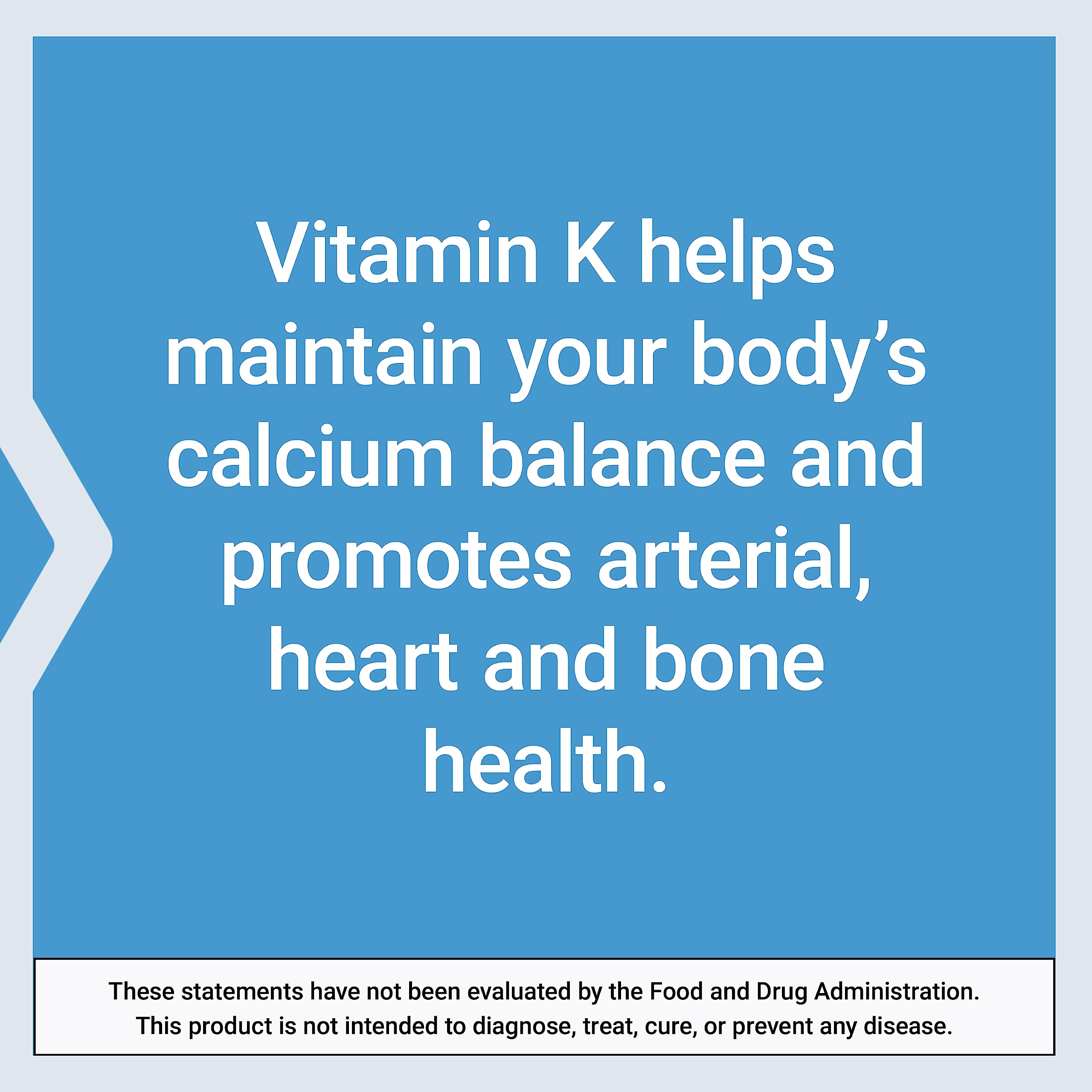 Graphic highlighting bone and arterial health benefits of vitamin K
