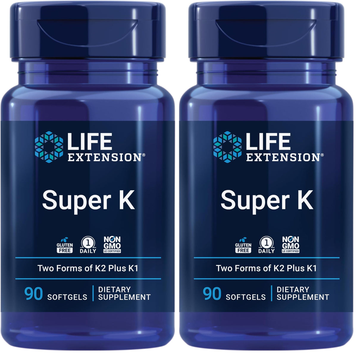 Life Extension Super K bottle and packaging