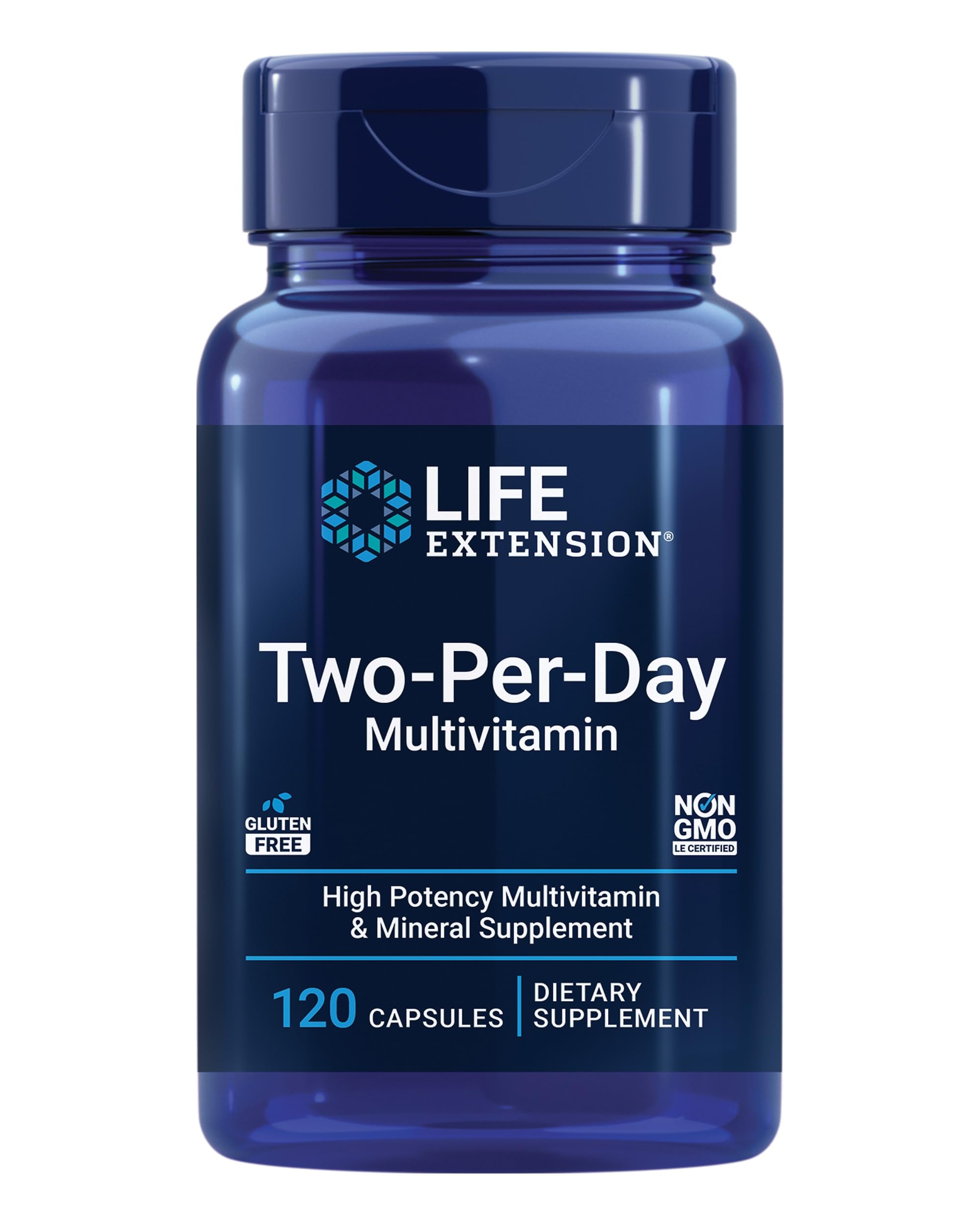 Life Extension Two-Per-Day Multivitamin bottle front label