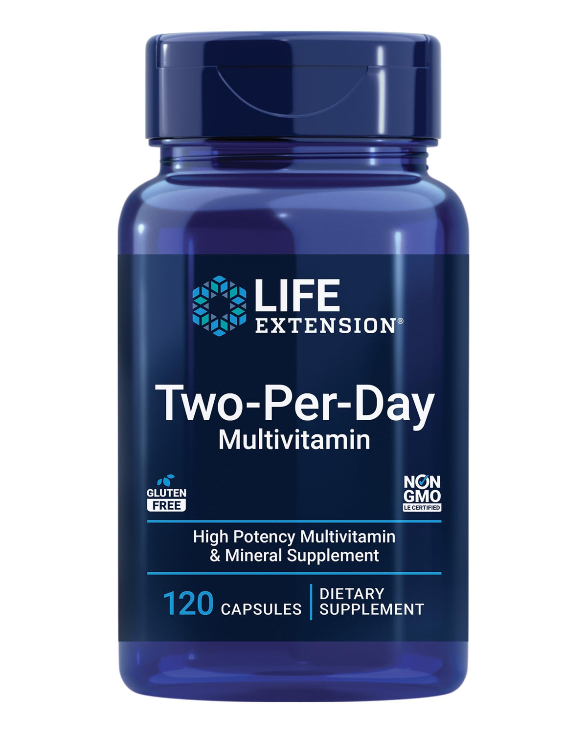 Life Extension Two-Per-Day Multivitamin bottle front label