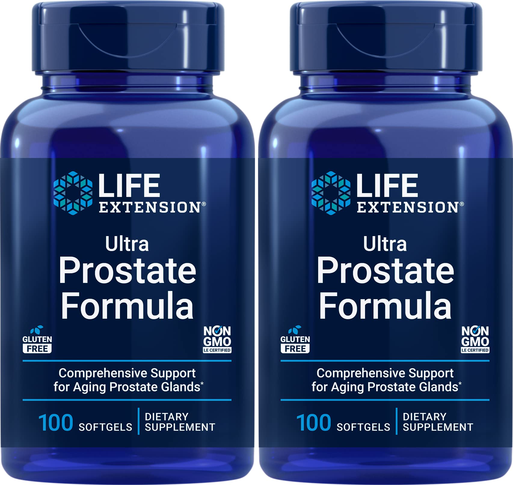Life Extension Ultra Prostate Formula 100 Softgels bottle front