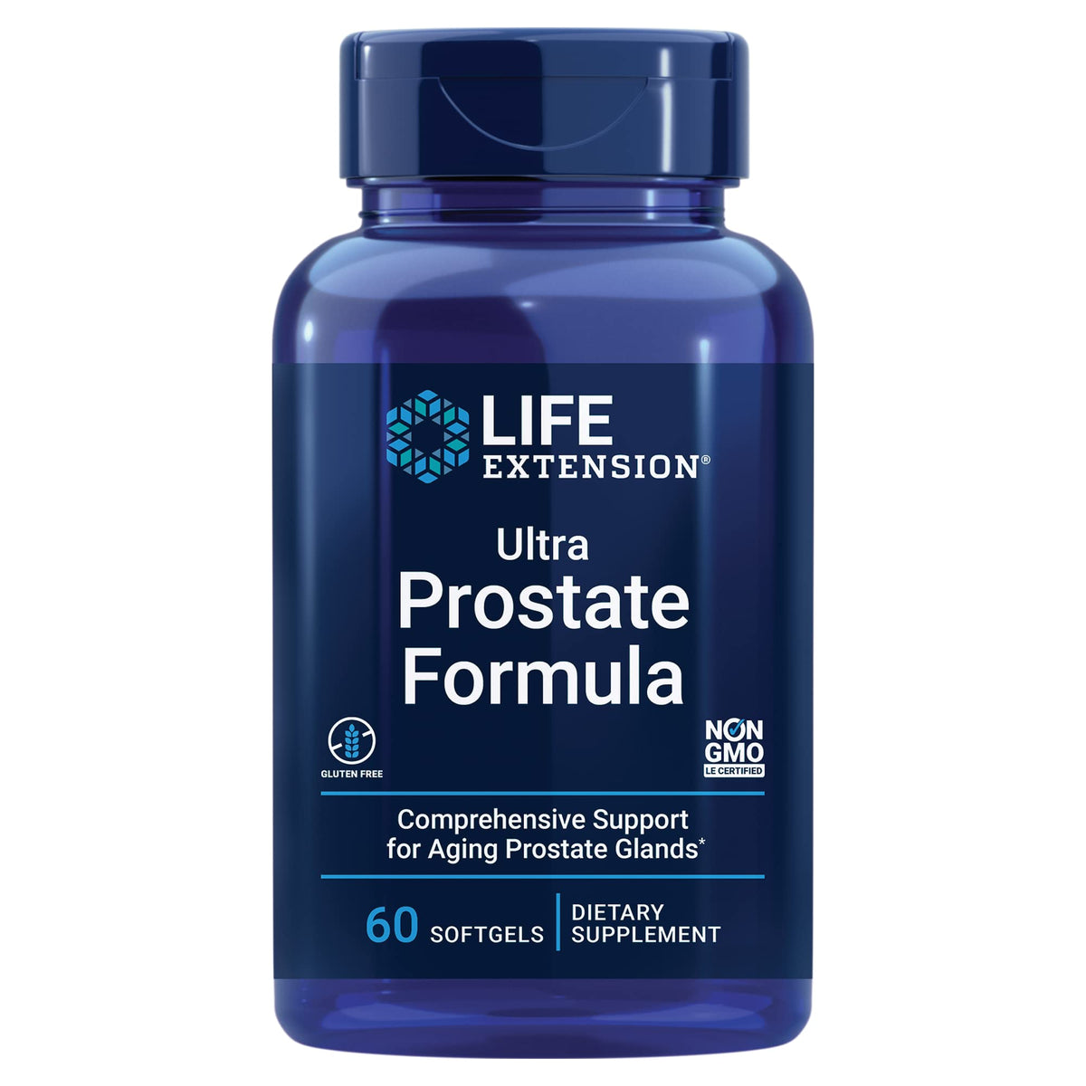 Life Extension Ultra Prostate Formula bottle on white background