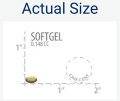 Supplement facts panel for Life Extension Vitamin D3 125 mcg (5000 IU) per softgel