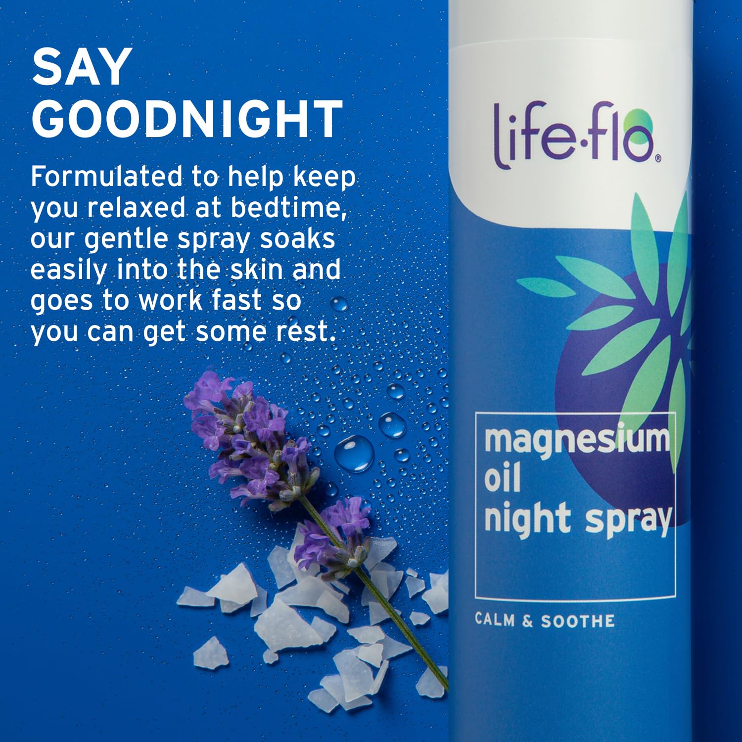 Lavender essential oil with Life-flo Magnesium Night Spray
