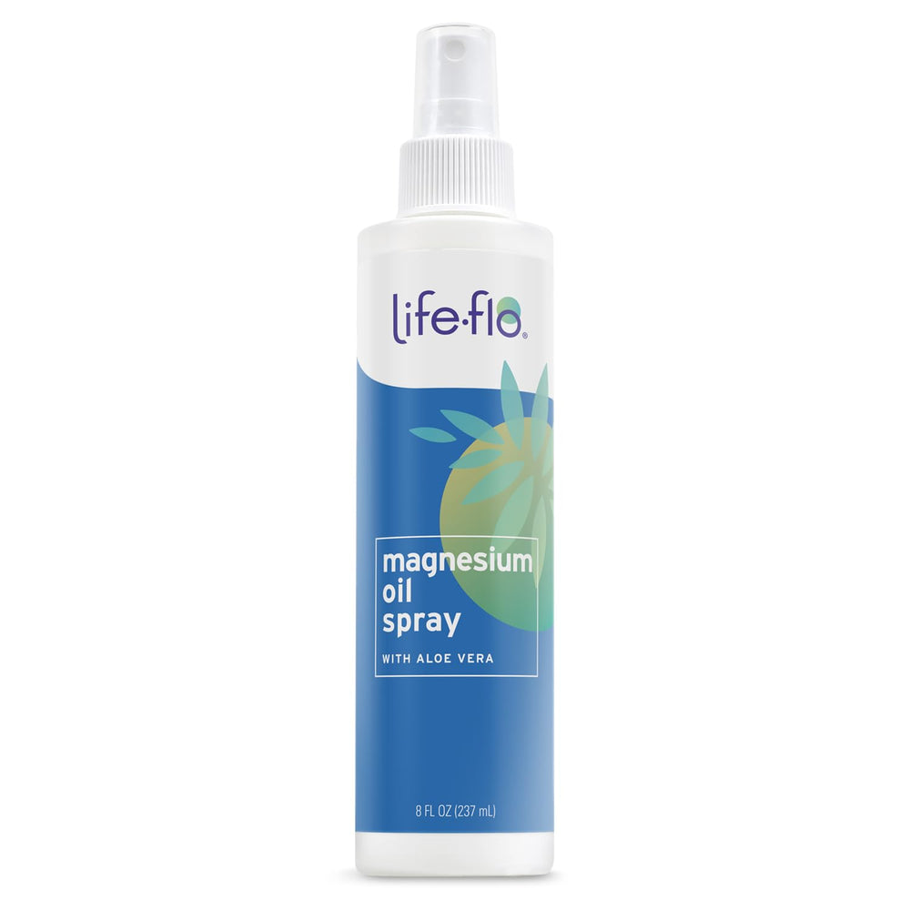 Life-flo Magnesium Oil Spray with Organic Aloe Vera bottle 8oz