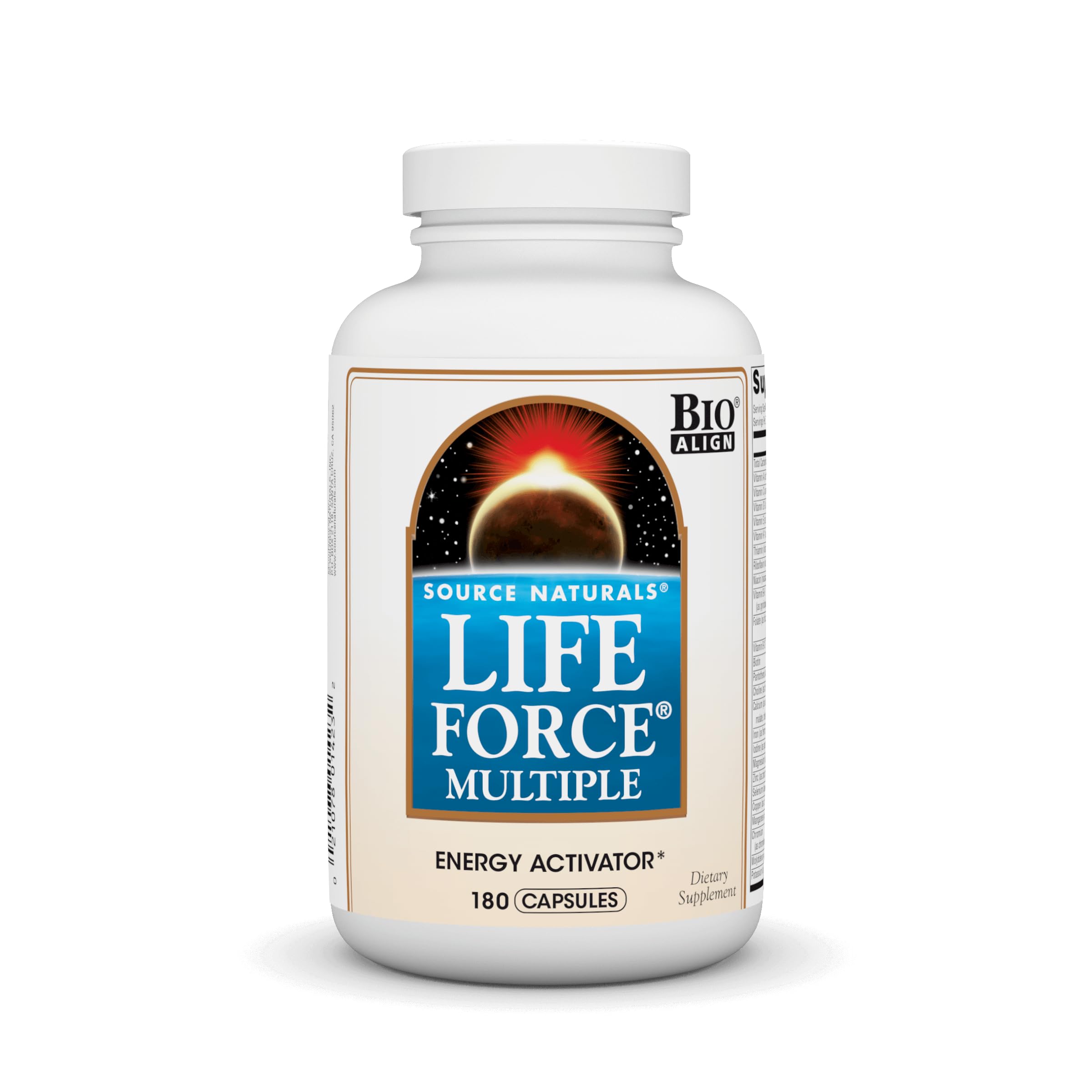 Front label of Source Naturals Life Force Multivitamin 180 capsules