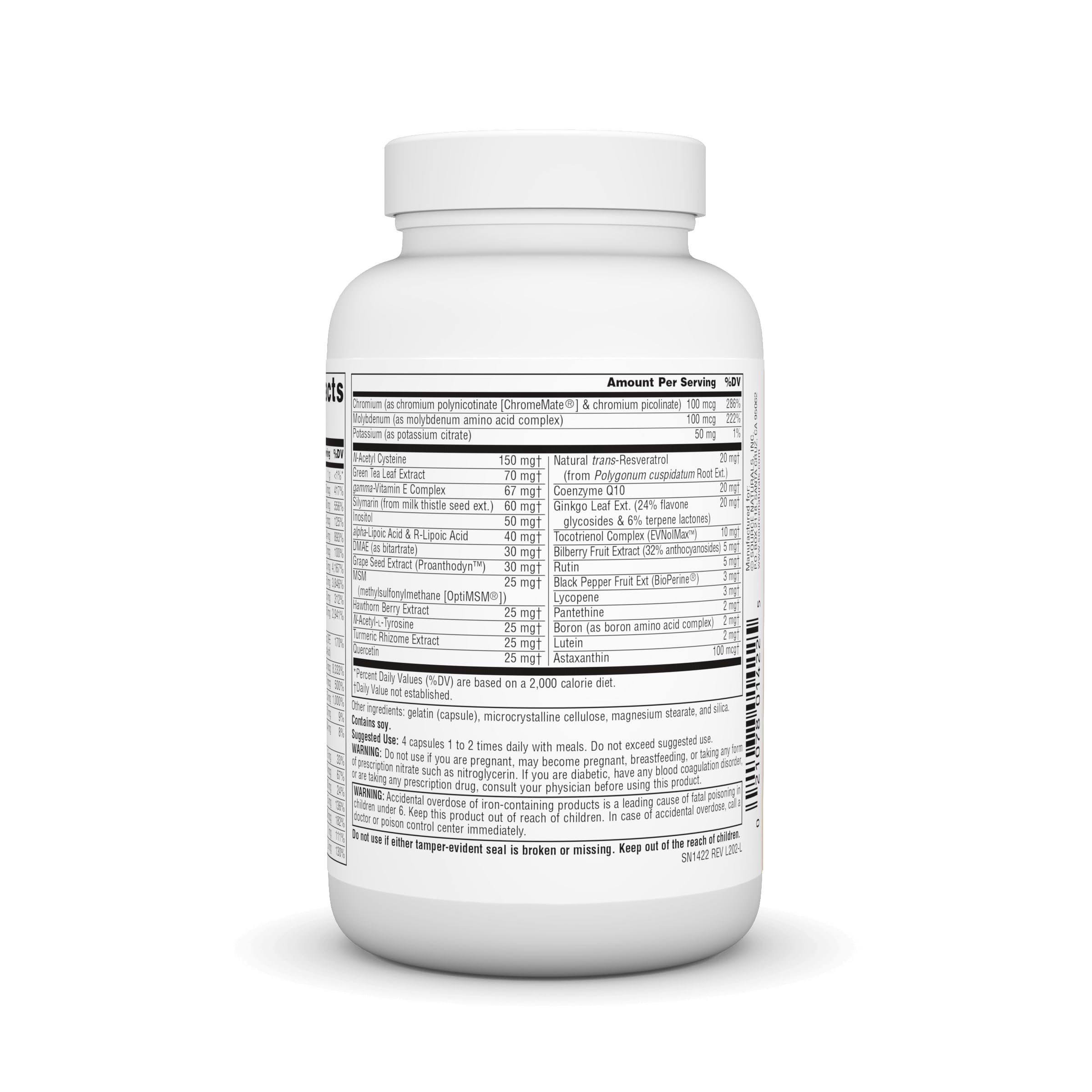 Close-up of Life Force Multivitamin capsules