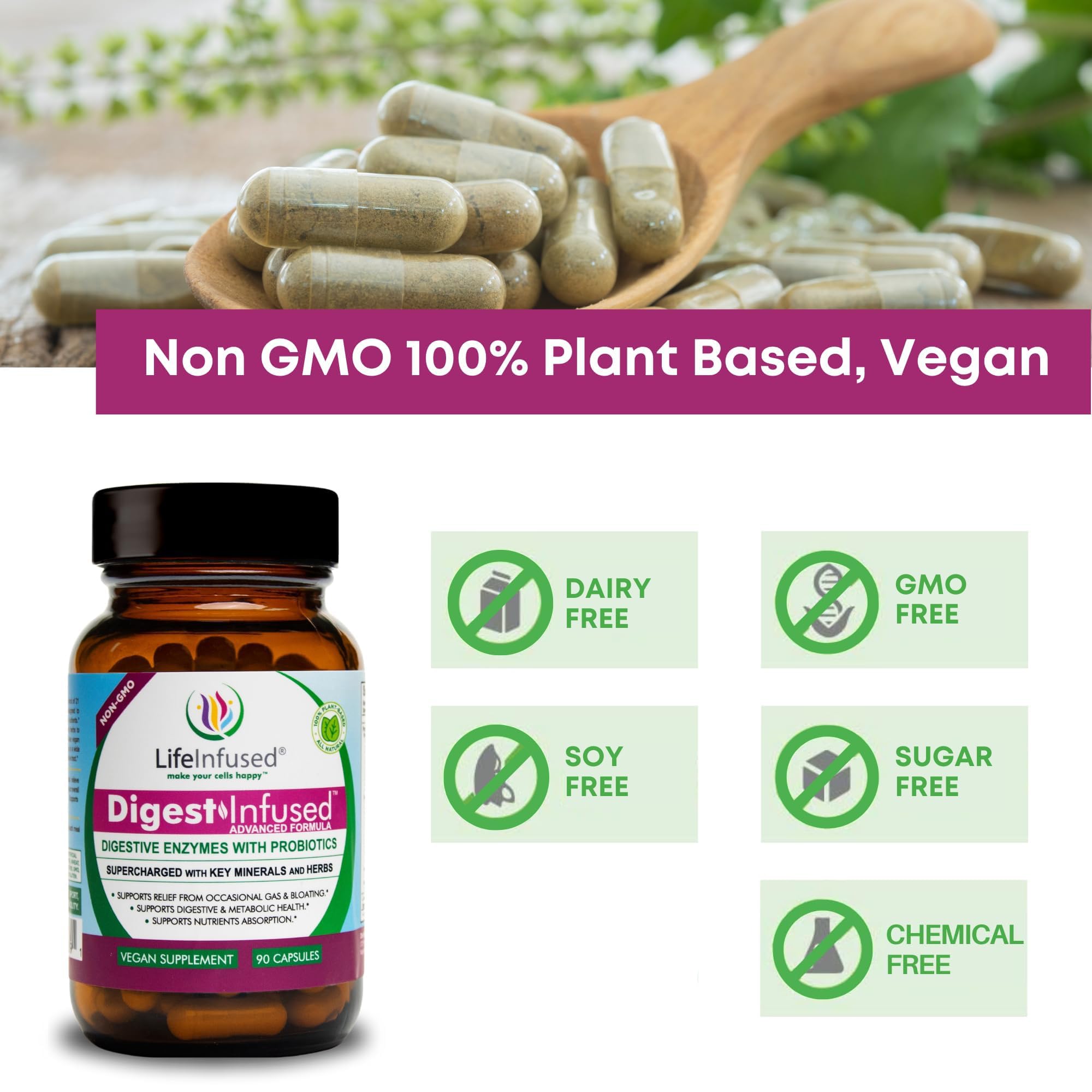 Bottle highlighting 72 minerals and herbs