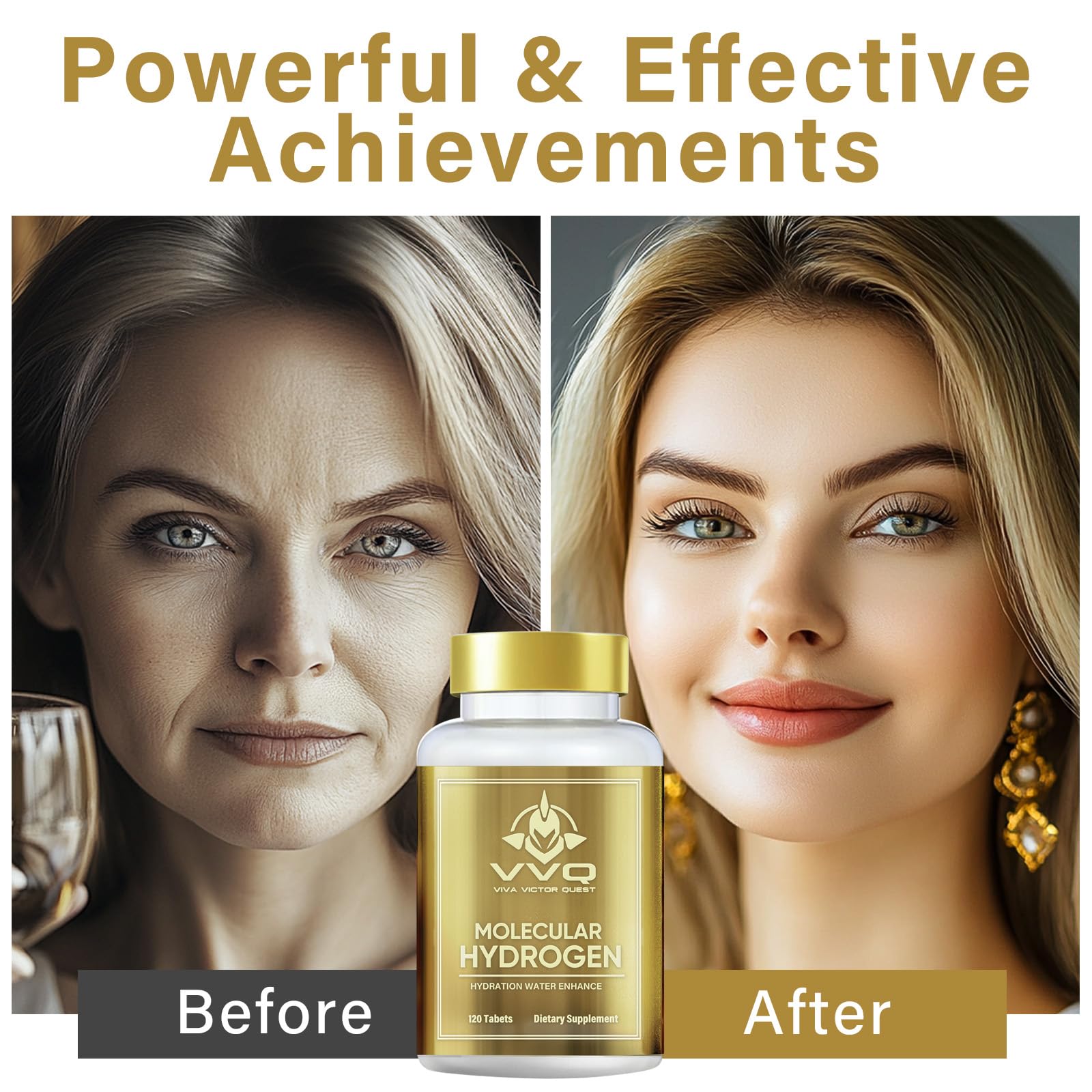 Hydrogen bubbles forming in the water after tablet addition