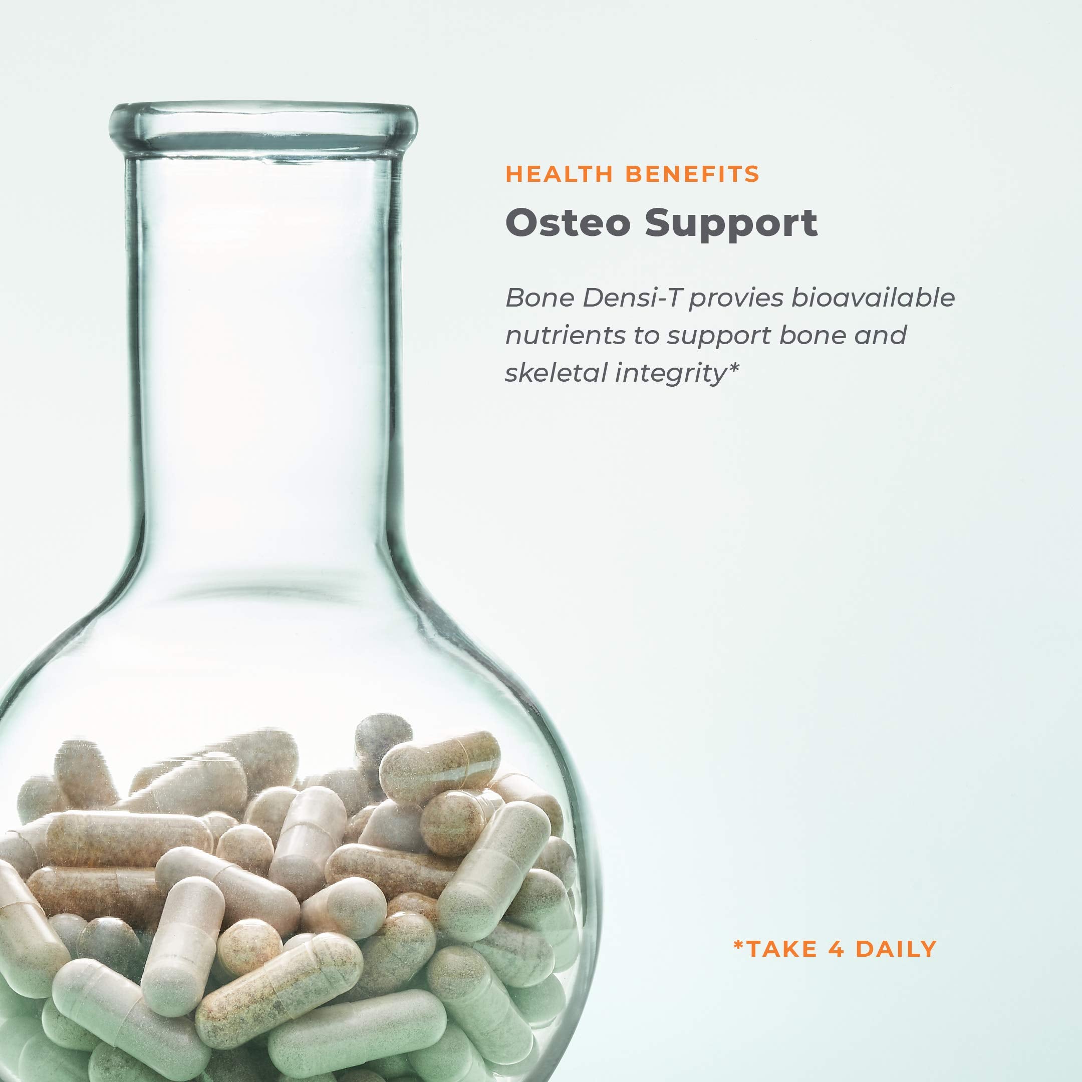 Bone health infographic showcasing Densi-T benefits