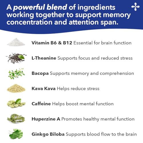 Key natural ingredients L-Theanine, Kava Kava, Bacopa and Vitamin B