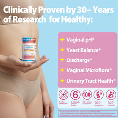 Graphic showing six probiotic strains