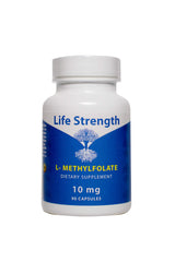 LifeStrength L-Methylfolate 10 mg bottle with label