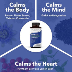 Rest-ZZZ bottle label with supplement details