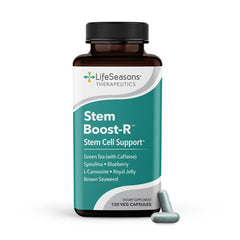 LifeSeasons Stem Boost-R bottle and capsules