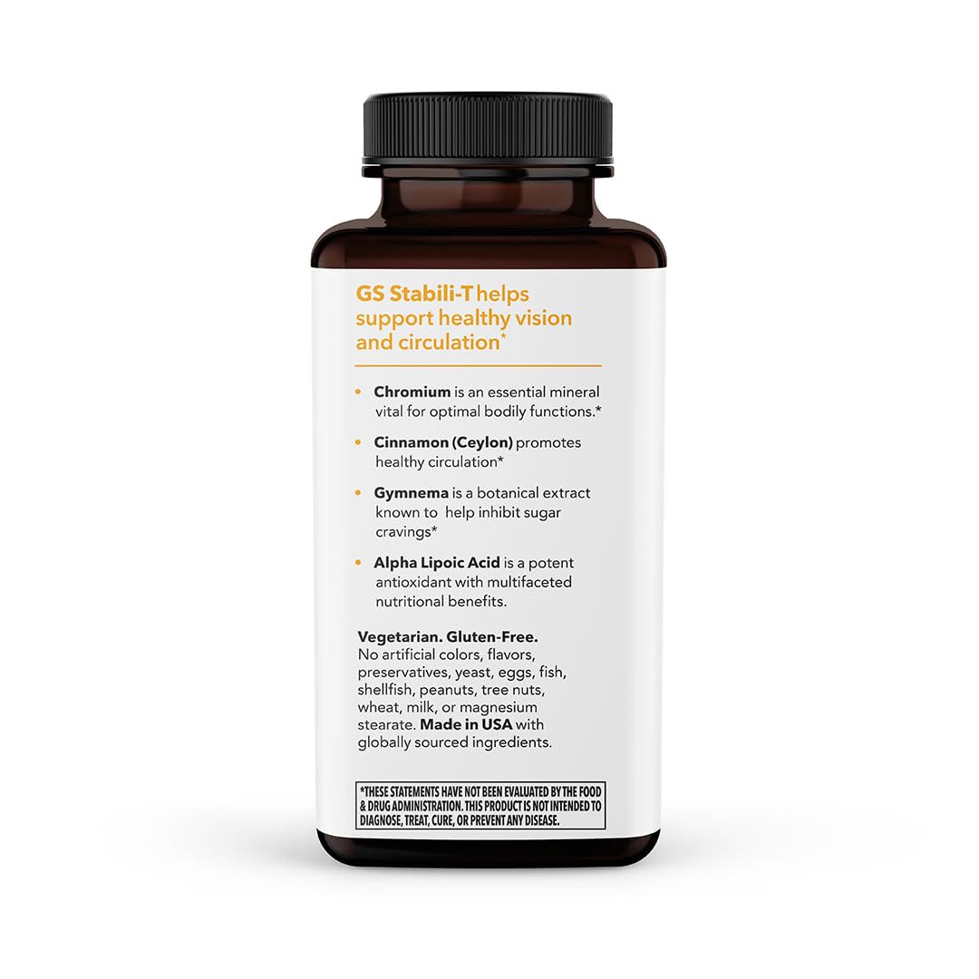 GS Stabili-T product image emphasizing support for vision and circulation