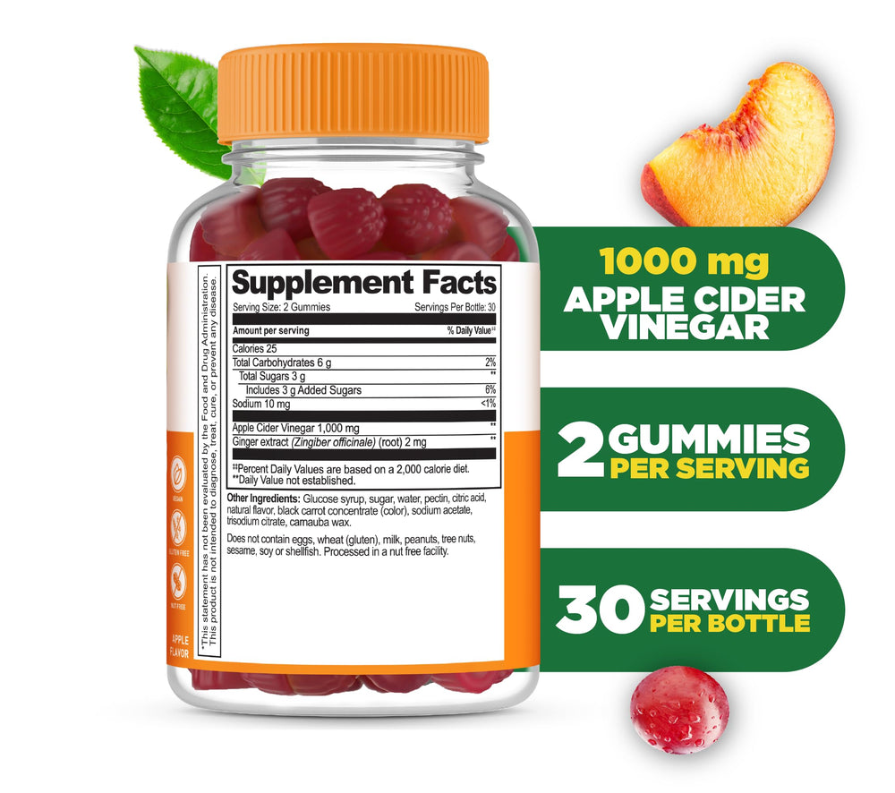 Lifeable ACV Gummies with apple flavor for an easy wellness ritual